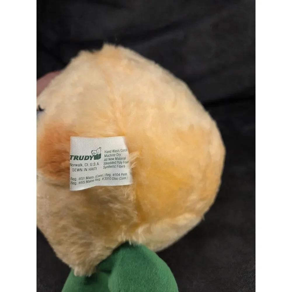 Vintage 1982 Del Monte Country Yumkins Lushie Peach Plush Trudy Toys Advertising